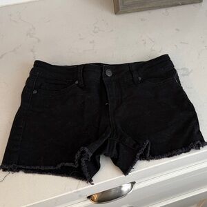 Joe's Jeans Black Denim Shorts Girls 10